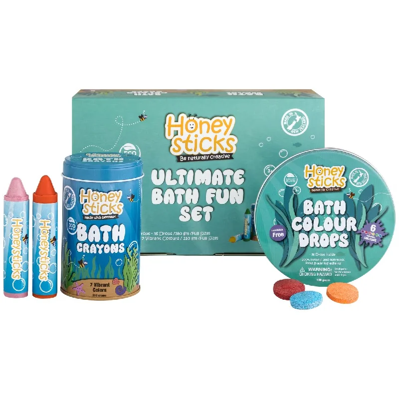 Honeysticks Ultimate Bath Fun Set Bath Toys Art and craft for kids 3yrs+