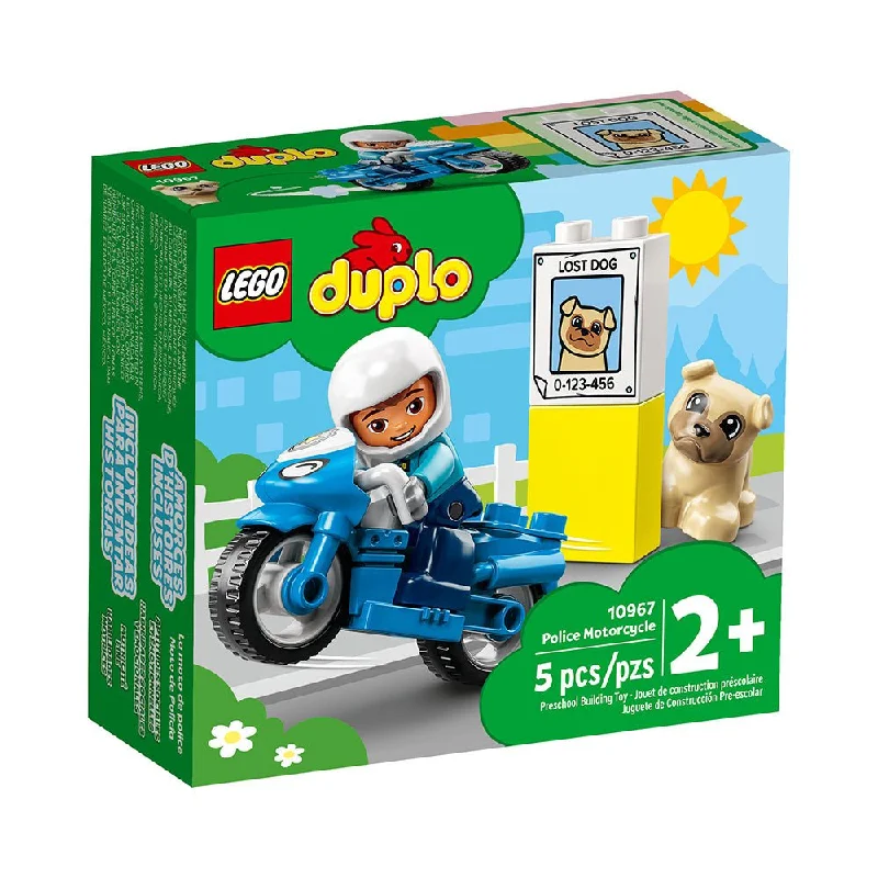 LEGO DUPLO Rescue Police Motorcycle 10967 Building Toy (5 Pieces)
