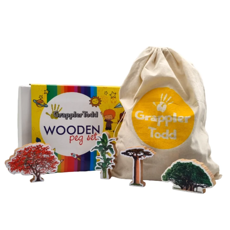 Wooden Trees Toy Set